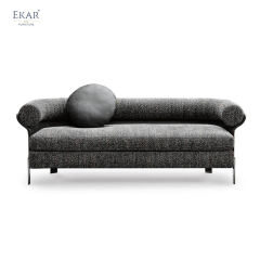 Versatile Leather and Fabric Sofa with Reversible Cushions