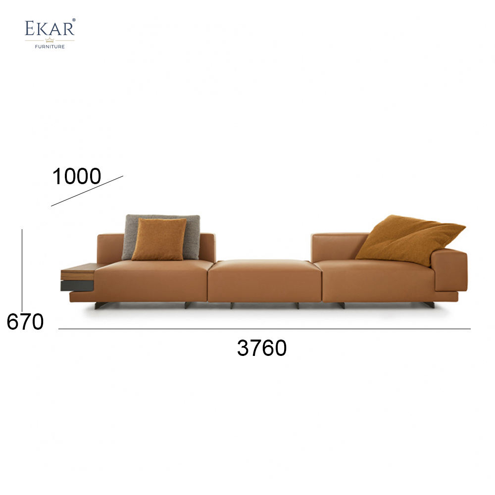 Solid Steel Leg Combination Sofa