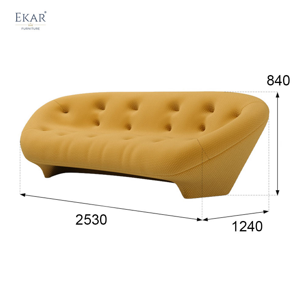 Multi-Layered Memory Foam Sofa with Metal Frame