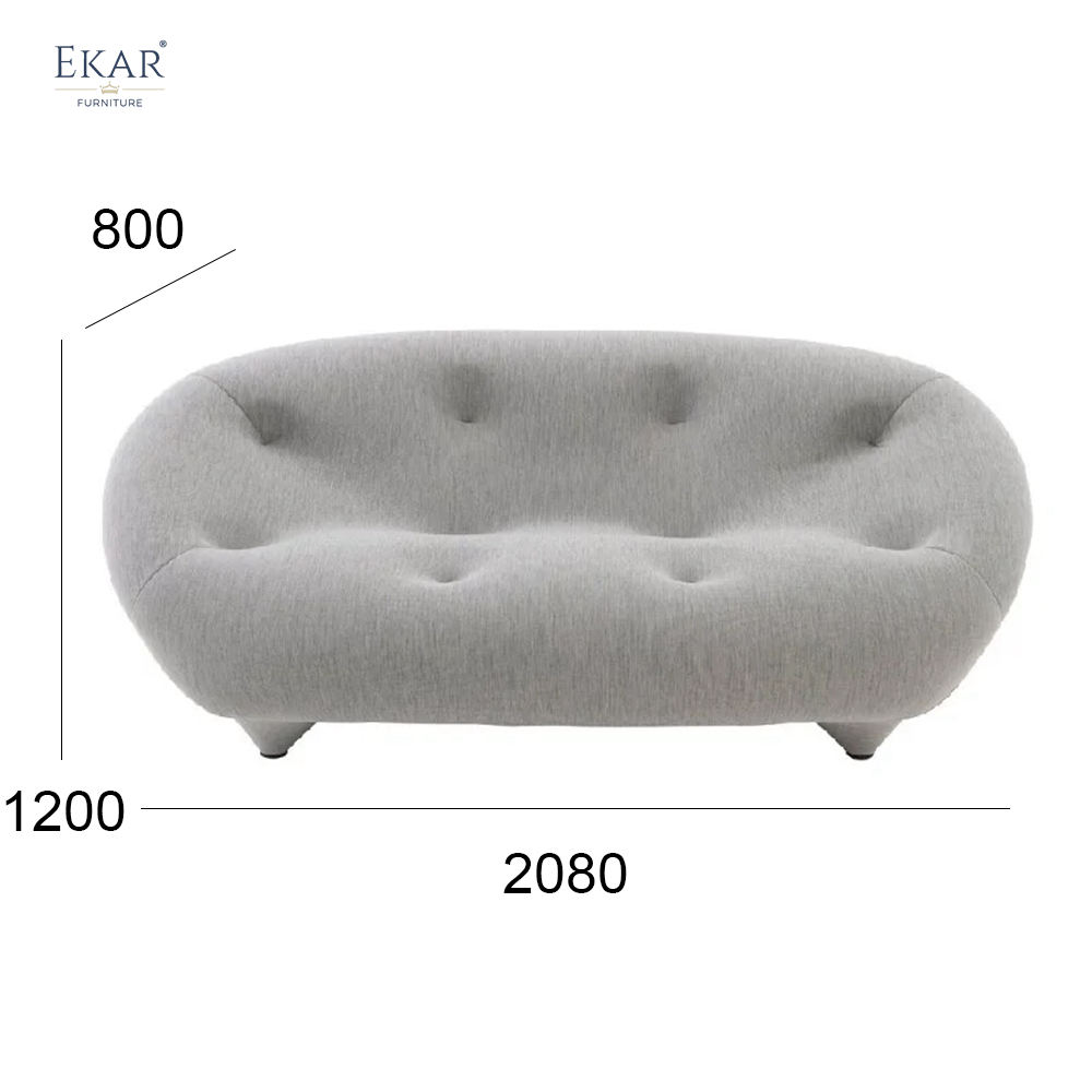 Multi-Layered Memory Foam Sofa with Metal Frame