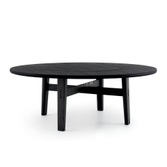 Modern Round Dining Table with Hidden Lazy Susan | High-End Seating | EKAR FURNITURE