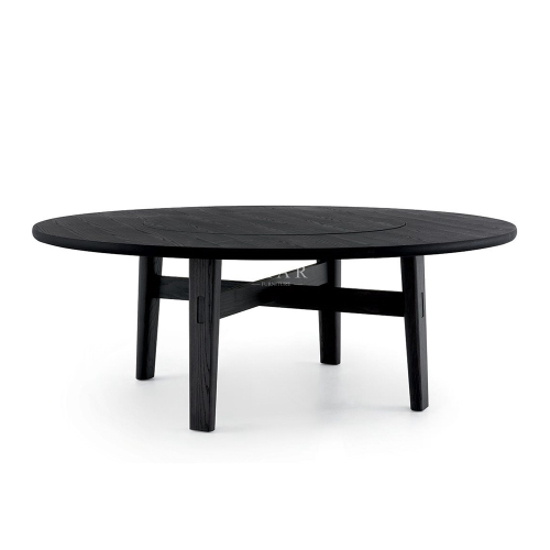 Modern Round Dining Table with Hidden Lazy Susan | High-End Seating | EKAR FURNITURE