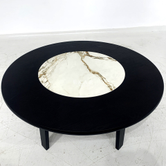 Modern Round Dining Table with Hidden Lazy Susan | High-End Seating | EKAR FURNITURE