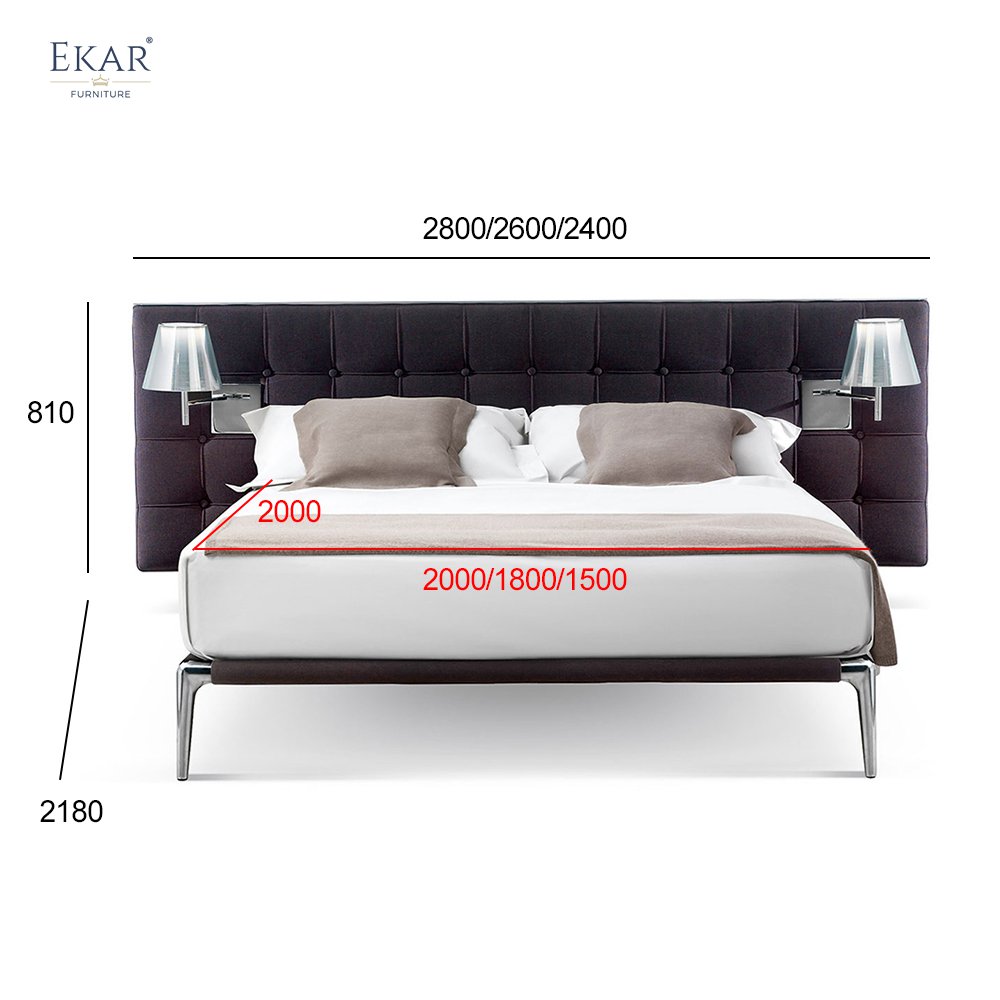 Wall-Mounted Bed Screen for Space-Saving Comfort