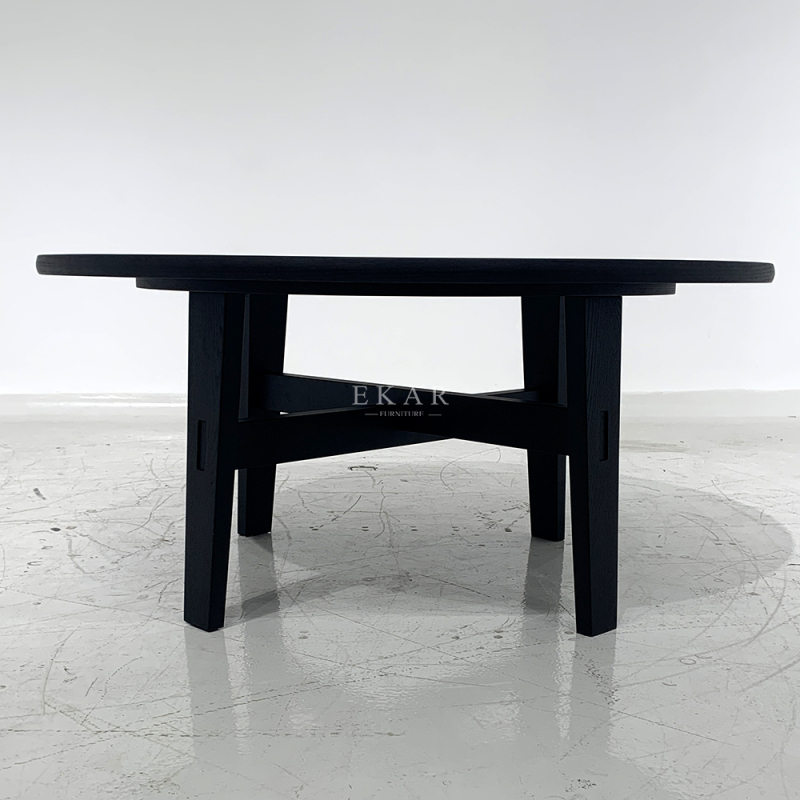 Modern Round Dining Table with Hidden Lazy Susan | High-End Seating | EKAR FURNITURE