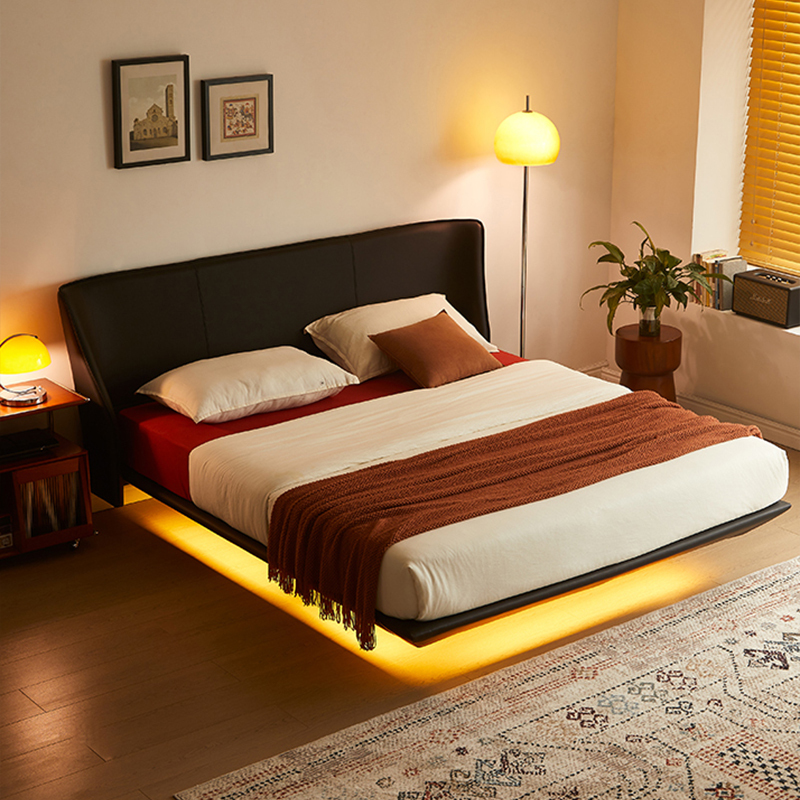 Modern Metal-Leg Bed - Sleek Design for Contemporary Living