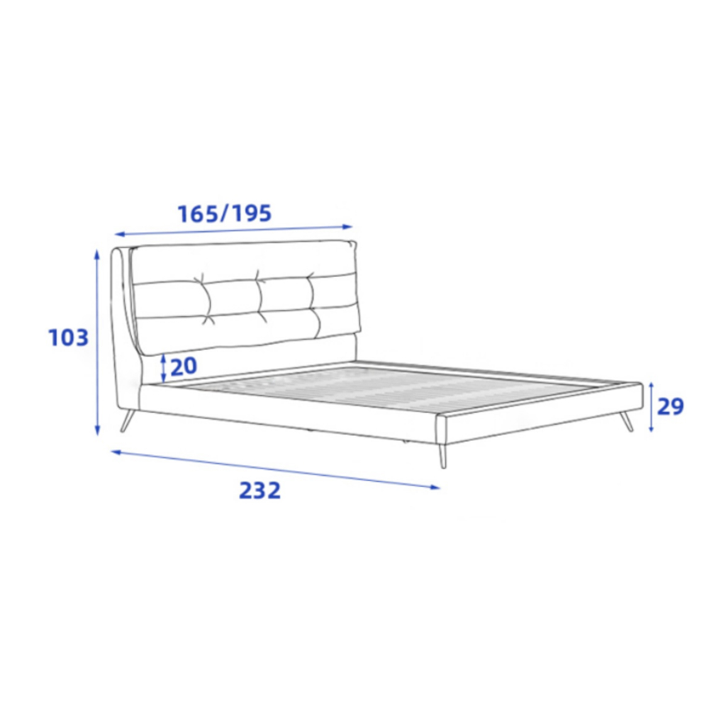 Sleek Modern Bedroom Set with Metal Legs - Complete Furniture Ensemble