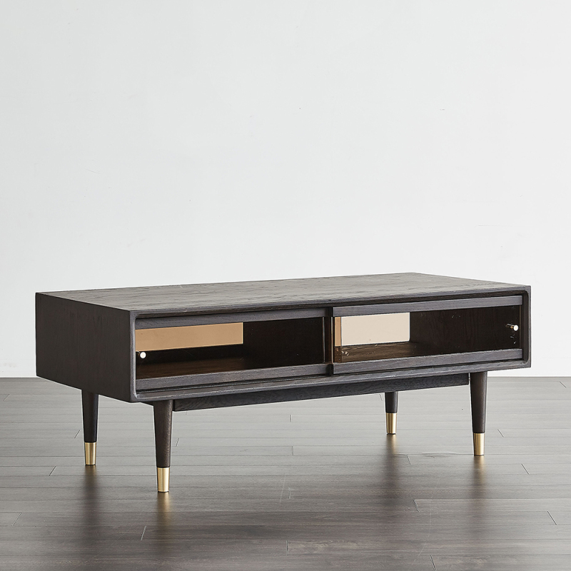Black Modern Coffee Table Luxurious Wooden Modern Coffee Table with Drawers
