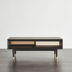 Black Modern Coffee Table Luxurious Wooden Modern Coffee Table with Drawers