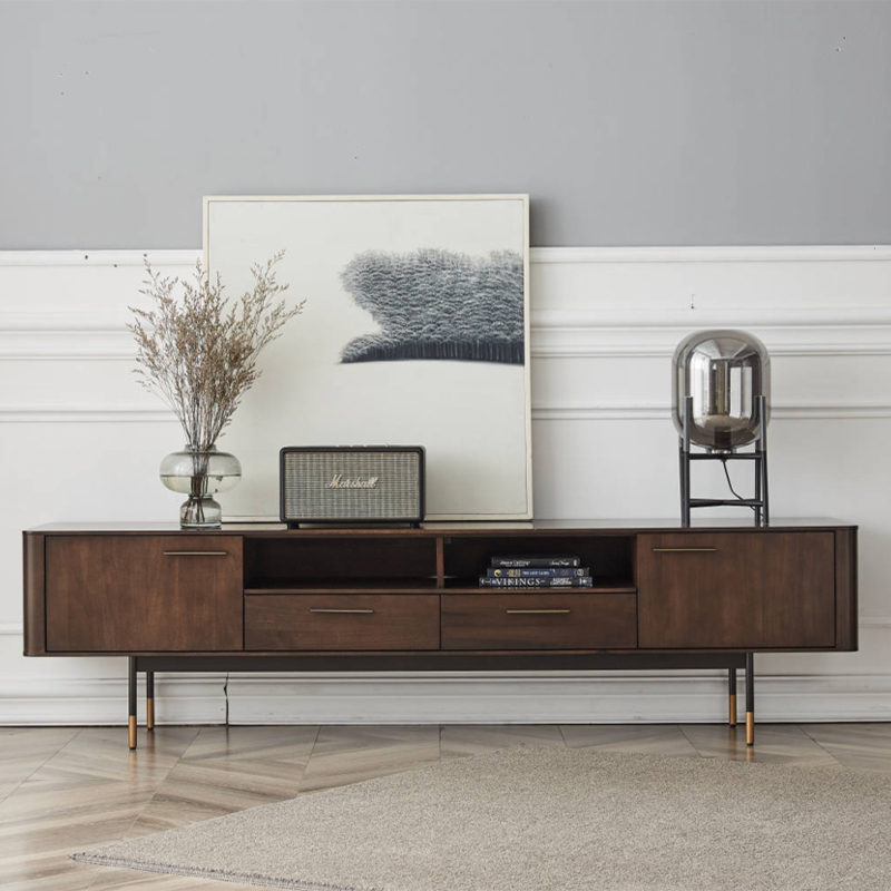 Modern TV and Coffee Table Set Black Premium Living Room Ensemble