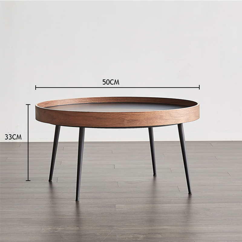 Modern Round Coffee Table Log Black Modern Coffee Table