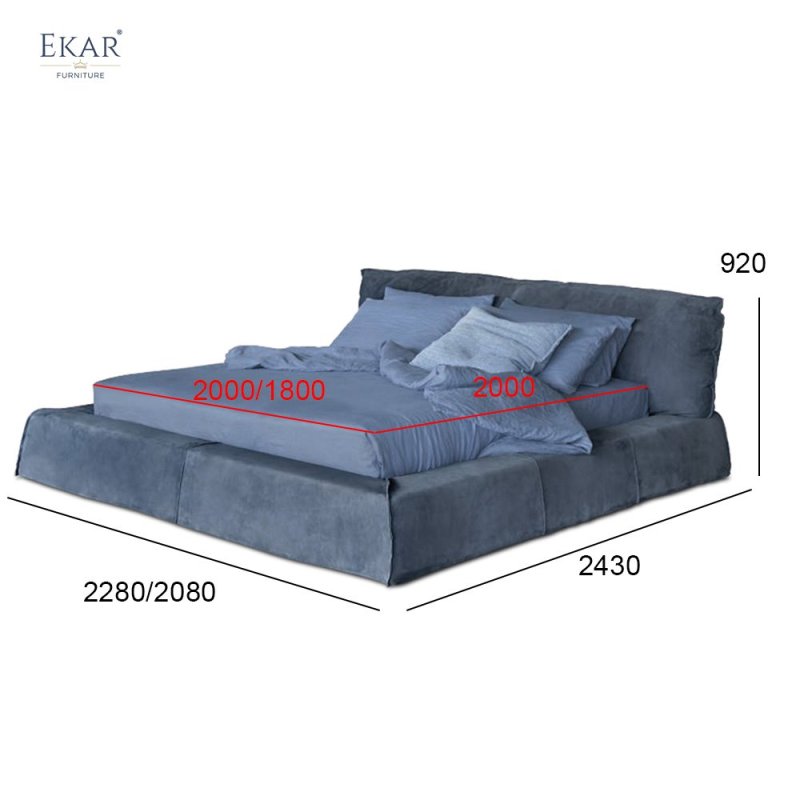 Ruched Headboard Bed: Elegant Comfort for Your Bedroom
