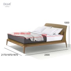 Wood and Metal Fusion Bed