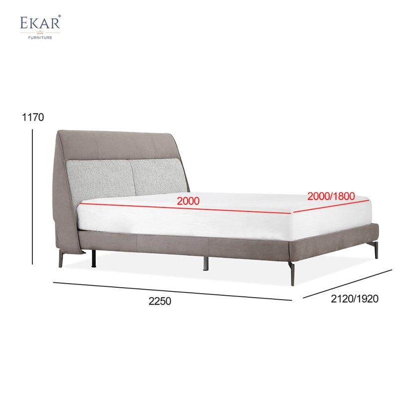 Steel Frame Cotton Bed Screen Bed: Quality Comfort and Elegance