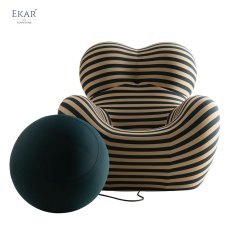Innovative High-Density Foam Ball-Seated Lounge Chair