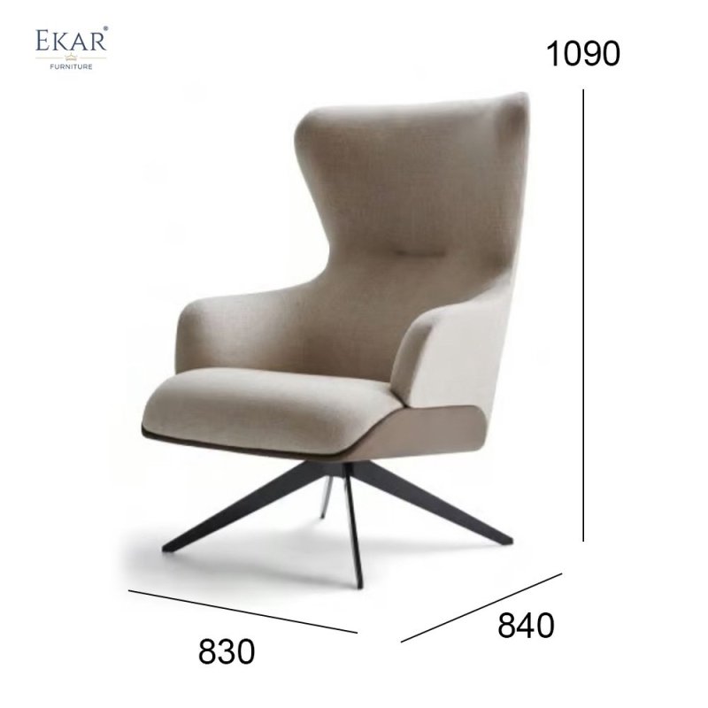 Metal + Plywood Internal Frame Lounge Chair