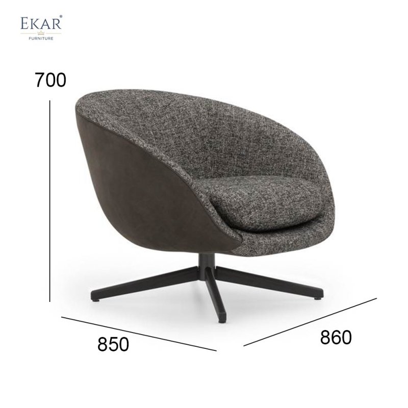 High-Density Memory Foam + Down-Filled Cushion Lounge Chair