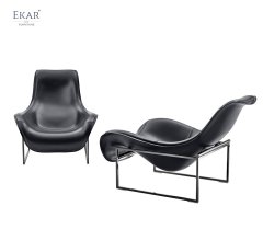 304 Solid Steel Mirrored Lounge Chair