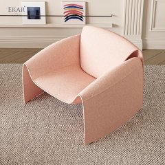 Crab-Shaped Structured Cotton Body Lounge Chair