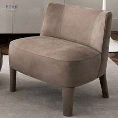 Metal + Plywood Internal Frame Fully Upholstered Lounge Chair