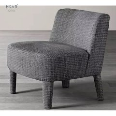 Metal + Plywood Internal Frame Fully Upholstered Lounge Chair