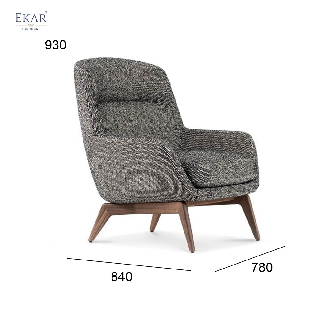 Down-Filled Cushion Lounge Chair