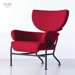 Stainless Steel Frame High-Density Foam Lounge Chair