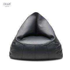 Polypropylene Particle-Filled Leather Bean Bag Lounge Chair