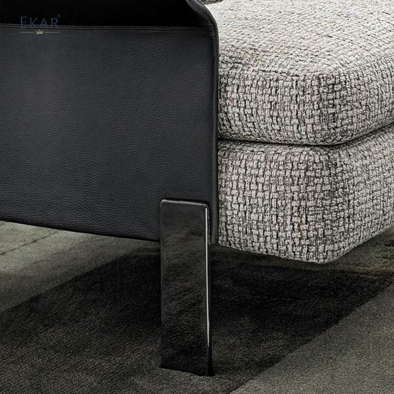 High-Density Foam + Memory Foam + Velvet Cushioned Lounge Chair
