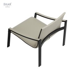 Imported YKK Black Zipper-Trimmed Lounge Chair