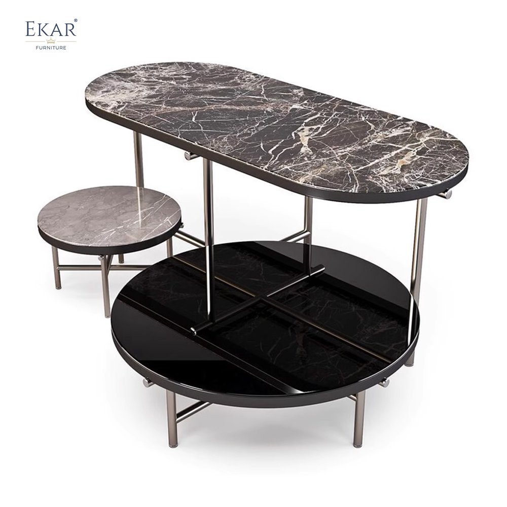 Stylish Metal Base Table