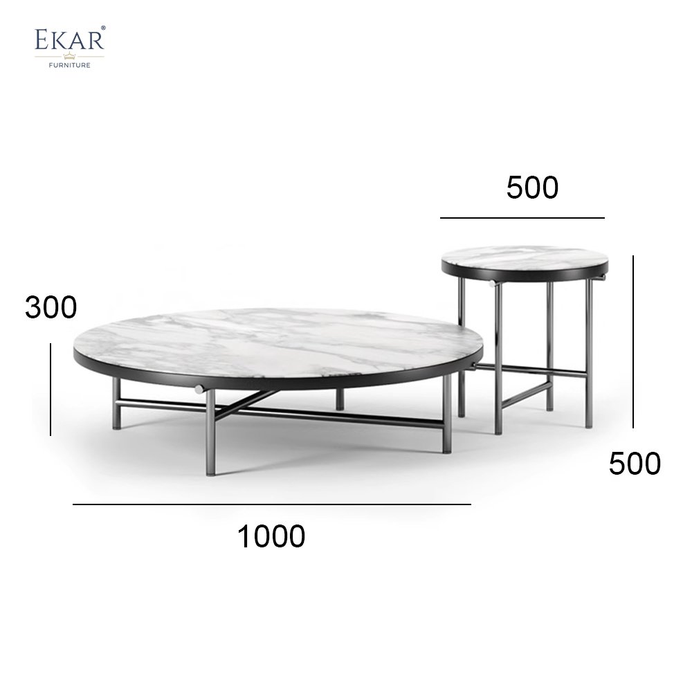 Stylish Metal Base Table