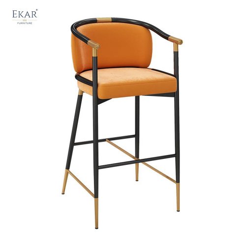 Metal Leg High Bar Stool