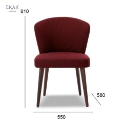 High-Density Foam Armrest Dining Chair