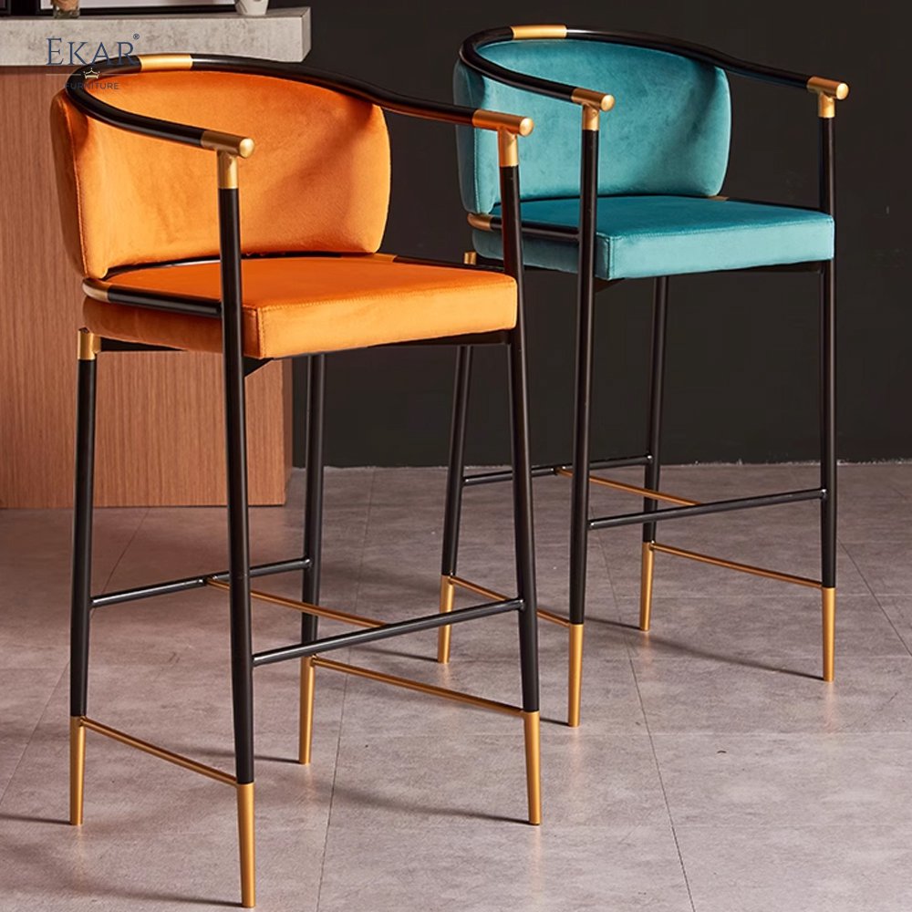 Metal Leg High Bar Stool