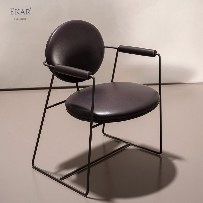 Solid Steel Armchair - All-Metal Construction