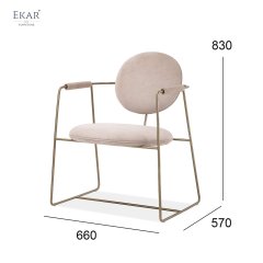 Solid Steel Armchair - All-Metal Construction