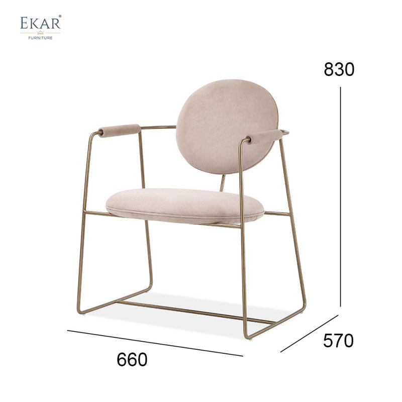 Solid Steel Armchair - All-Metal Construction