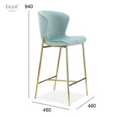 Titanium Finish Dining Chair and Barstool Set with Resilient Leatherette