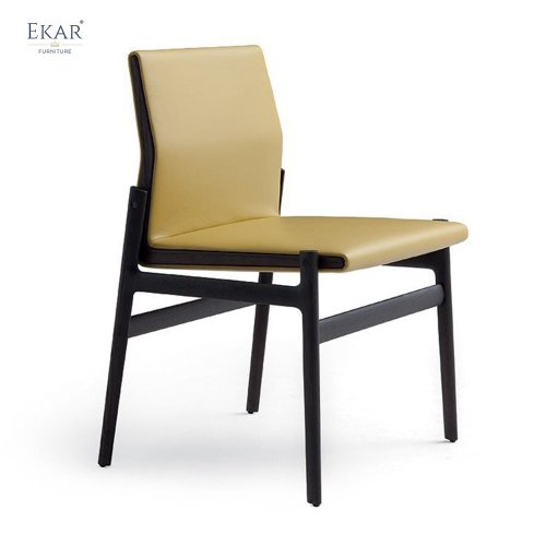EKAR Lattice Wood Frame Dining Chair | Modern Minimalist Upholstered Dining Chair | EKAR FURNITURE