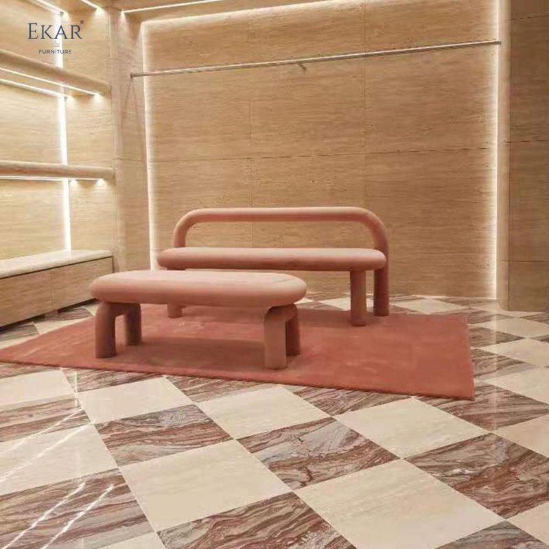 Modern Minimalist Dining Bench | Luxury Upholstered Seating | EKAR FURNITURE WHCD-C213