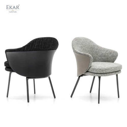 EKAR Wrap Two-Tone Dining Chair | Modern Minimalist Upholstered Dining Chair | EKAR FURNITURE WHCD-C201