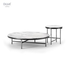 Stainless Steel Brushed Gunmetal Coffee Table