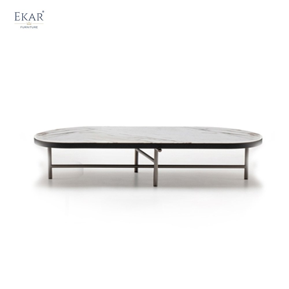 Stainless Steel Brushed Gunmetal Coffee Table