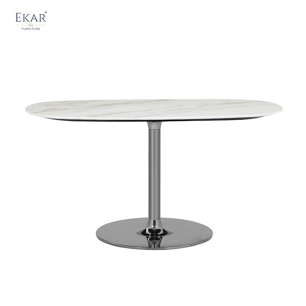 Polished Stainless Steel Spiral Coffee Table with Solid Steel Base