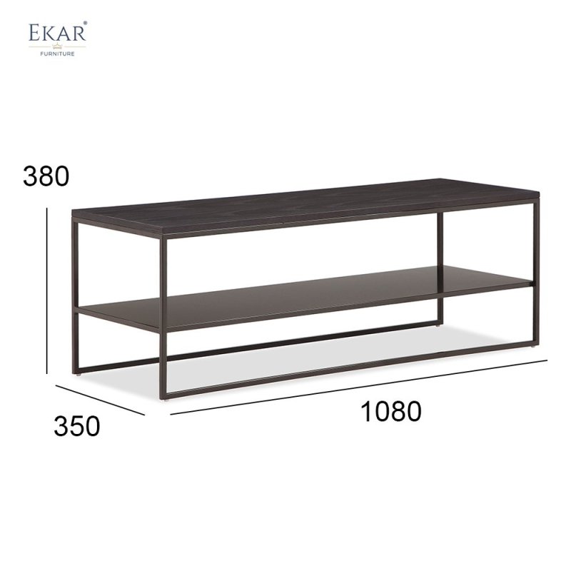 High Carbon Steel Metal Frame Backrest Bench