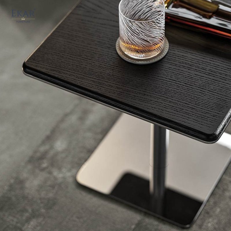 Mirror Finish Solid Steel Square Coffee Table