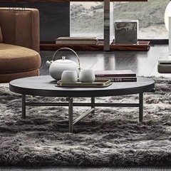 Stainless Steel Brushed Gunmetal Coffee Table