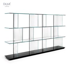 Stainless Steel Brushed L-Shaped Multi-Functional Shelving Unit