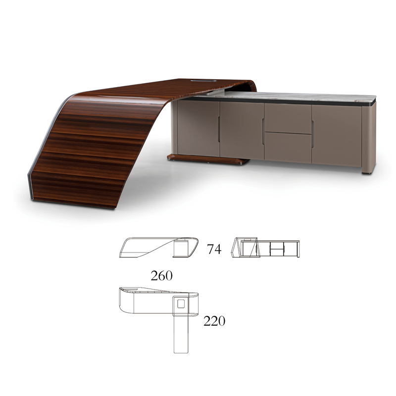 Luxury modern design desk minimalist style computer desk